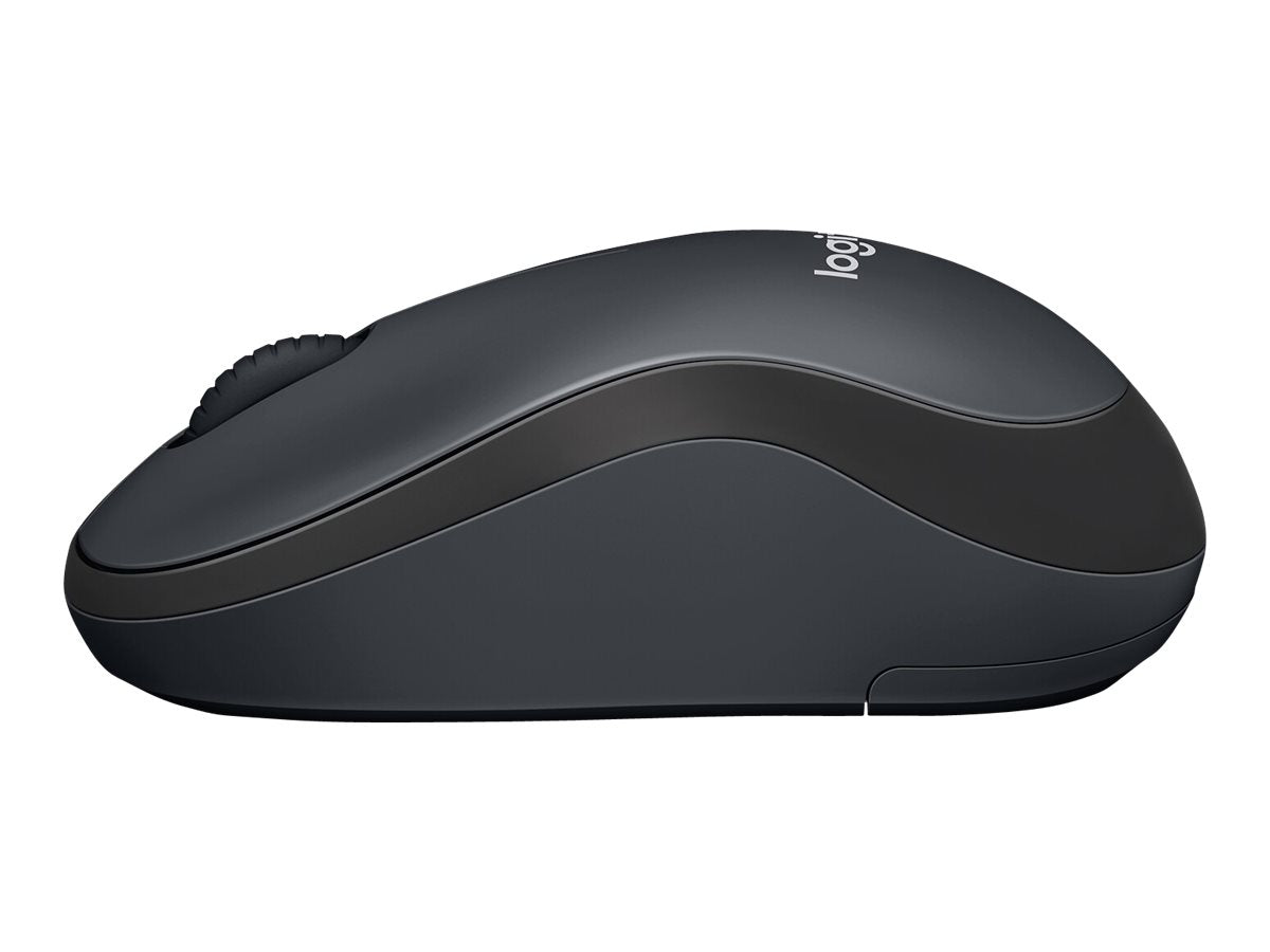 LOGITECH M220 Silent Mouse optical 3 buttons wireless 2.4 GHz USB wireless receiver charcoal
