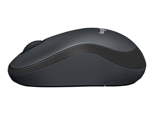 LOGITECH M220 Silent Mouse optical 3 buttons wireless 2.4 GHz USB wireless receiver charcoal