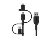 BELKIN Cable USB-A vers USB-C Lightning et MicroUSB