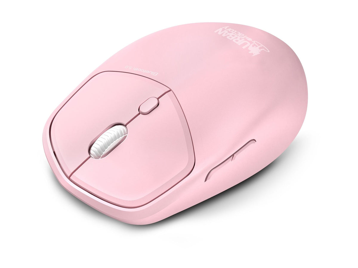 URBAN FACTORY Onlee Color Ambidextrous Mouse 1600Dpi Bluetooth 5.0 - Pale Pink