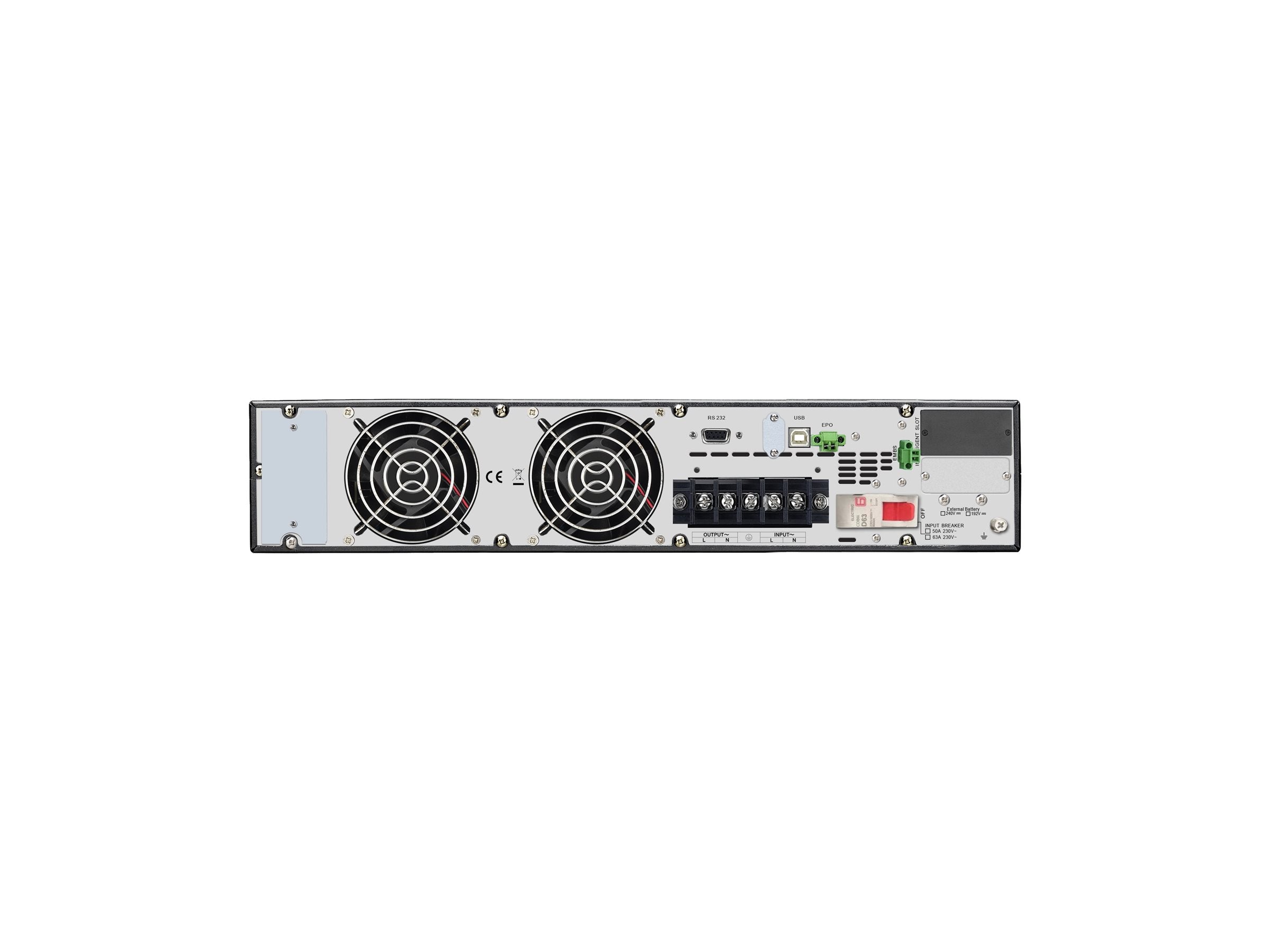 APC Easy UPS SRV SRV6KRIRK UPS rack-mountable AC 220/230/240V 6000Watt 6000VA USB RS-232 4U