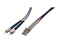MCL ST/LC Multimode duplex 50/125 OM4 optical fiber - 5m