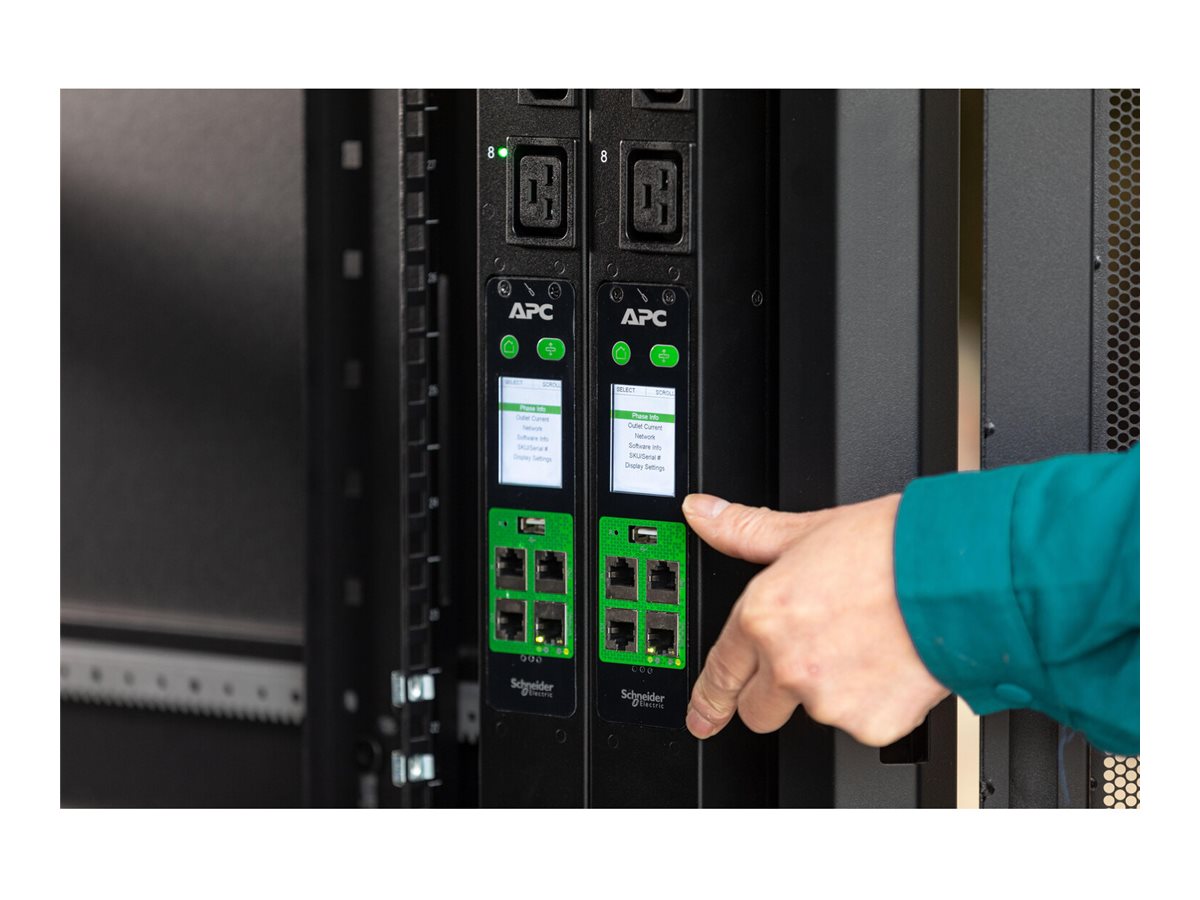 APC Easy PDU Metered Zero U 16A 230V 18 C13 3 C19 IEC309