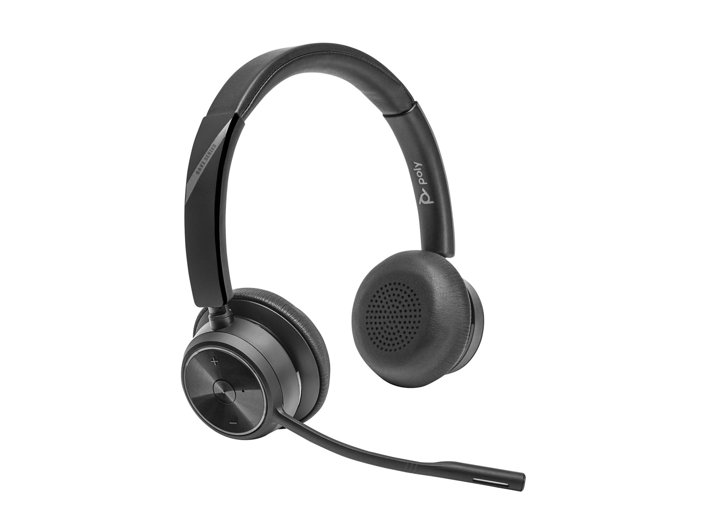 POLY SAVI 7420 Office Teams Casque DECT 2 écouteurs + socle