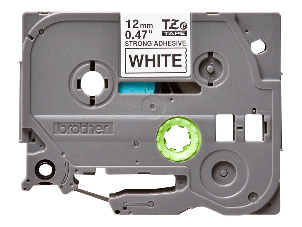 BROTHER P-TOUCH TZE-S231 noir sur blanc 12mm extra gluey