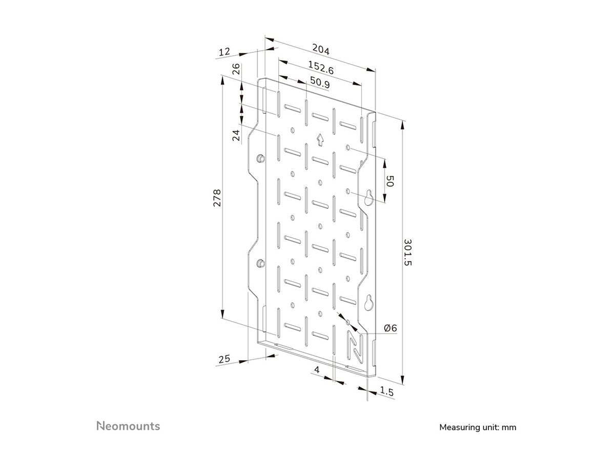 NEOMOUNTS AWL05-750BL Support pour matériel AV - universel
