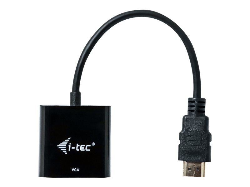 I-TEC Adapter HDMI to VGA resolution Full-HD 1920x1080/60Hz Cable 15cm gilded HDMI-connector