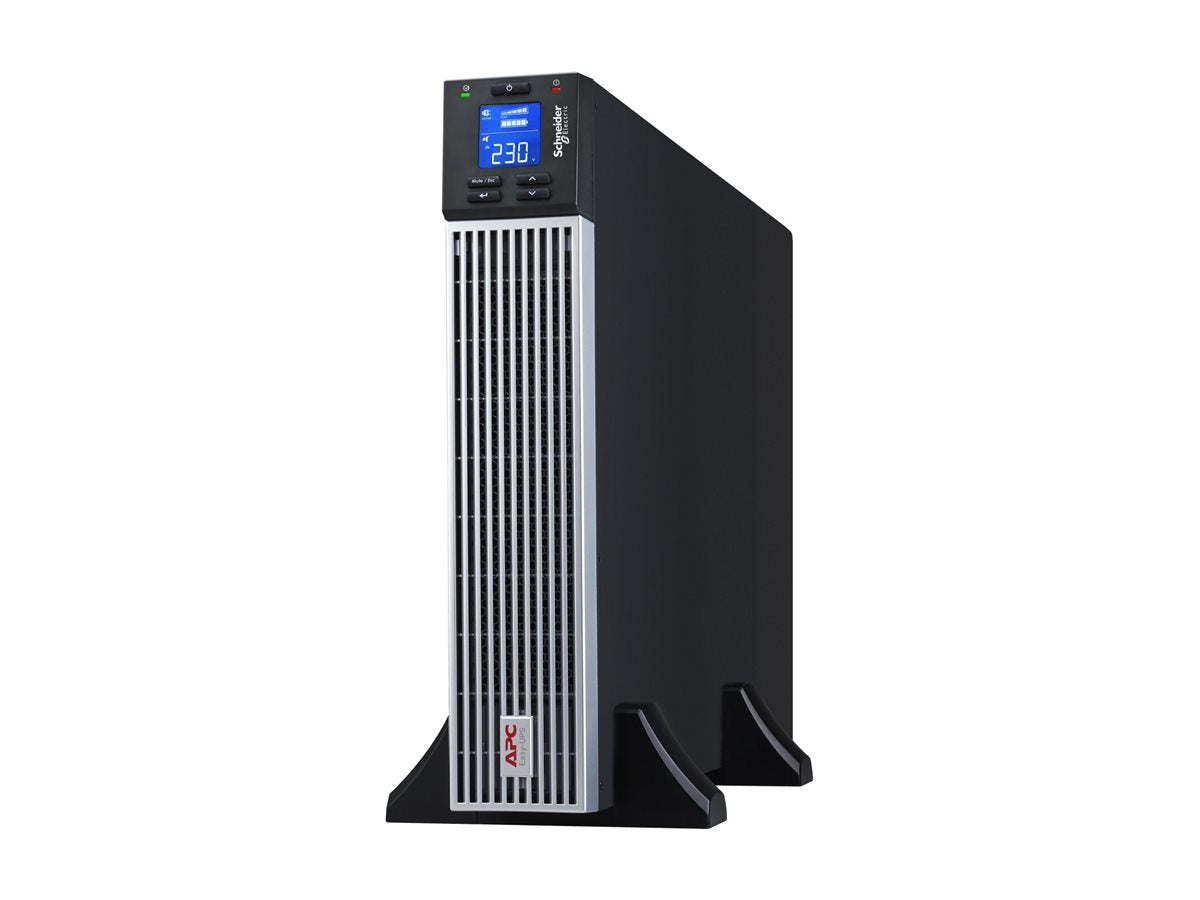 APC Easy UPS On-Line UPS Rack AC 230V 2700Watt 3000VA 1 x battery Li-ion RS-232 USB oc 7 2U 19 BK with silver