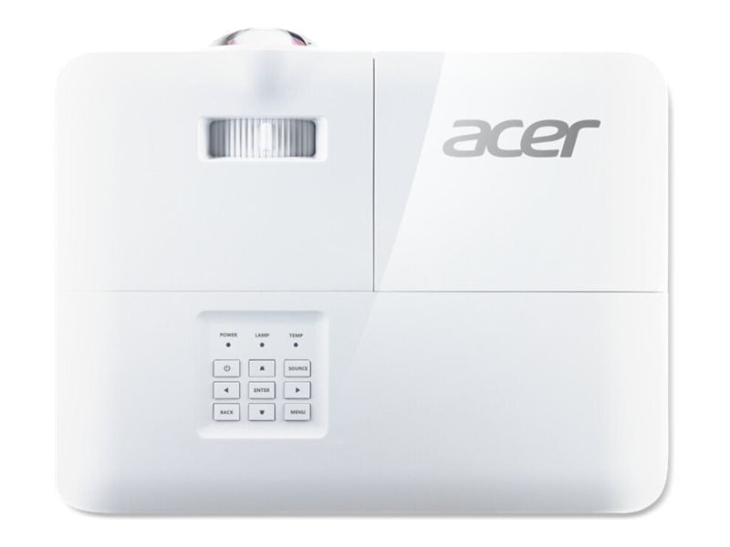 ACER S1386WH - WXGA 1280 x 800 - 3600 ANSI Lumens - 20000:1 - 0.52 87inch - 98cm - 16W Speaker x 1 - 3 ans RA