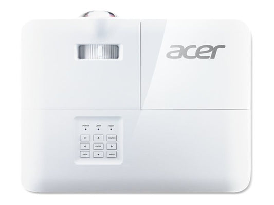 ACER S1386WH - WXGA 1280 x 800 - 3600 ANSI Lumens - 20000:1 - 0.52 87inch - 98cm - 16W Speaker x 1 - 3 ans RA