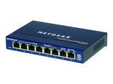 NETGEAR SWITCH 8 PORTS 10/100/1000 MBPS VERSION BOITIER METAL NON MANAGEABLE - NON RACKABLE