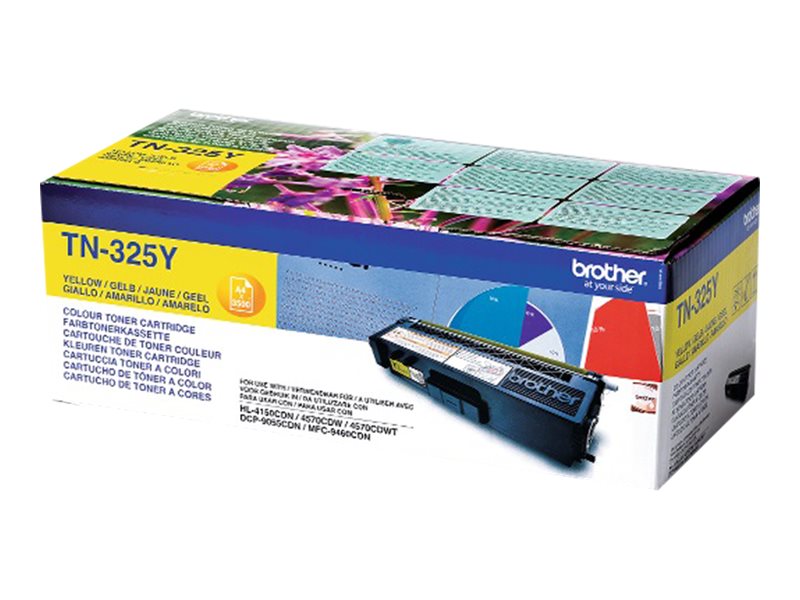 BROTHER TN-325 cartouche de toner jaune capacité standard 3.500 pages pack de 1