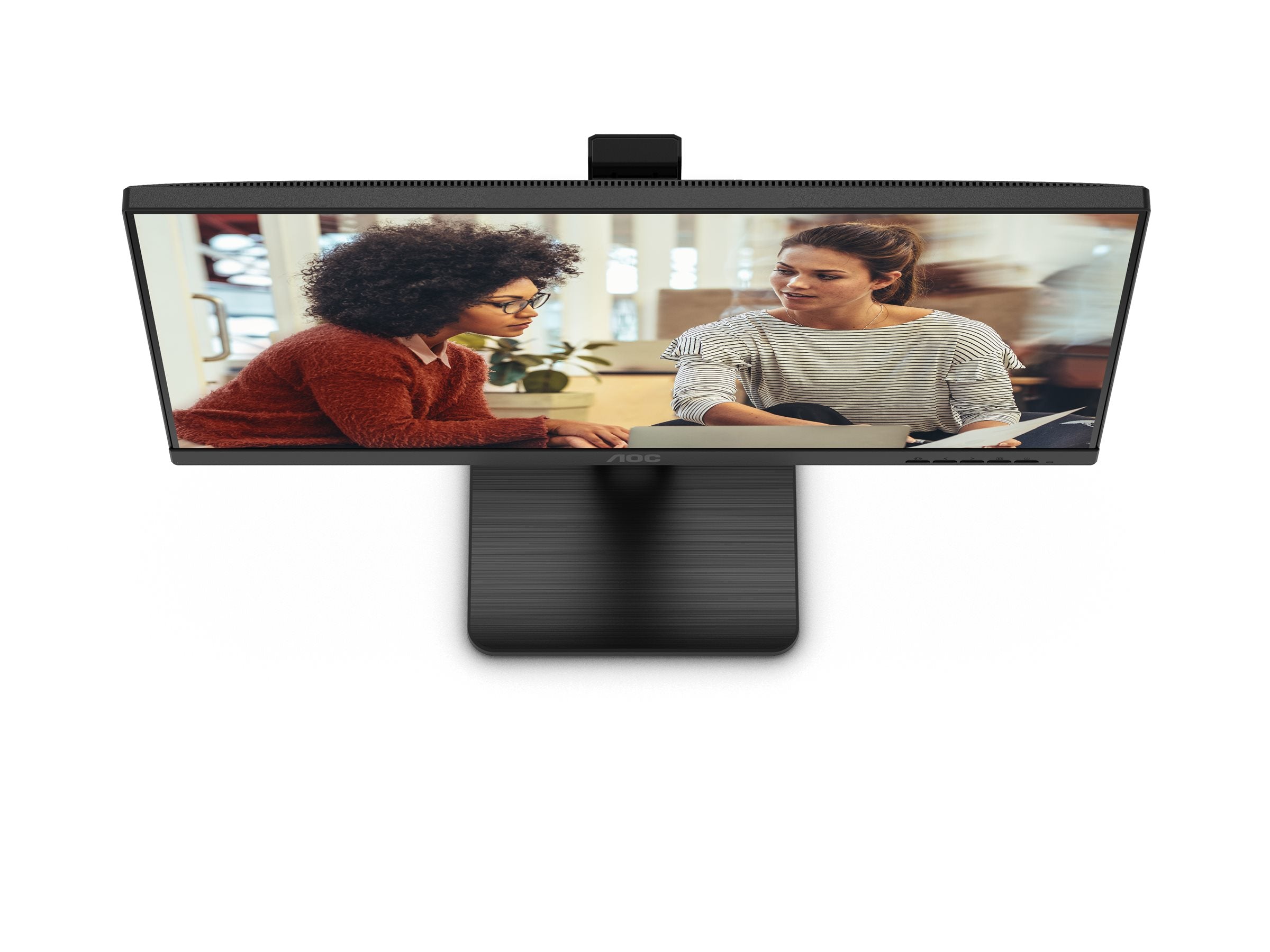 AOC 27E3QAF Écran LED - 27" - 1920 x 1080 Full HD @ 75 Hz - IPS - 1000:1 - 4 ms - HDMI, VG DP - HAS Pivot- Haut parleurs