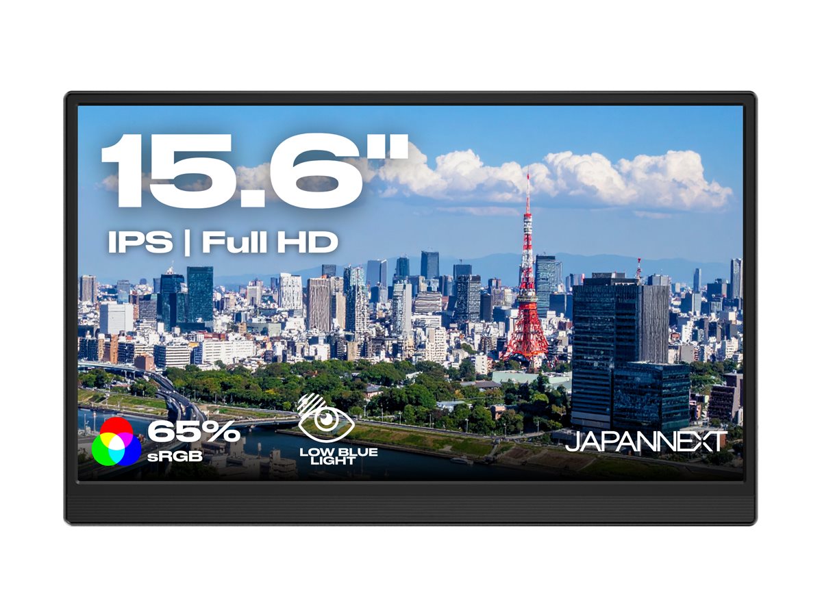 JAPANNEXT JN-MD-i156F-LE 15.6p Portable Monitor FHD 60Hz IPS 250cd/m2 Mini HDMI USB-C charge