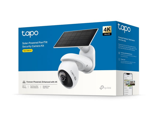 TP-LINK Solar-Powered Pan/Tilt Security Camera Kit 4K 8MP