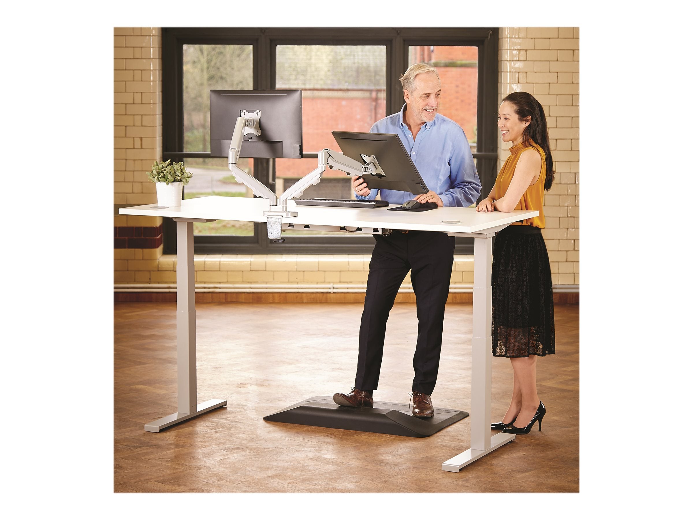 FELLOWES BRAS ARTICULE DOUBLE ECRAN EPPADUAL Silver jusqu’à 39 POUCES