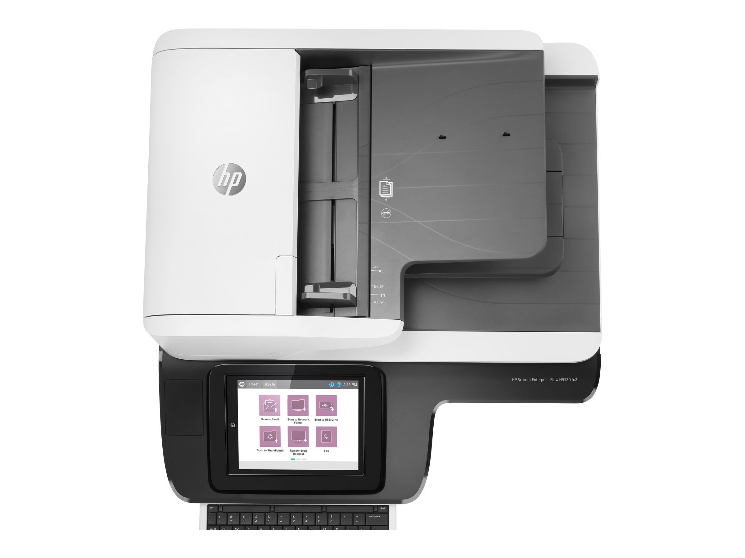 HP ScanJet Enterprise Flow N9120 fn2 Document scanner CIS Duplex 297x864mm 600dpix600dpi 120ppm ADF 200sheets 20000scans USB LAN