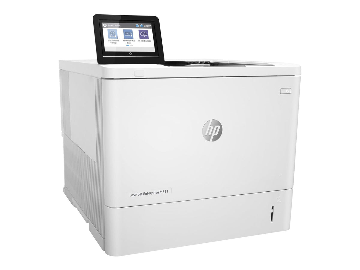 HP LaserJet Enterprise M611dn Printer Mono Duplex laser A4 1200x1200dpi 61ppm 650sheets USB LAN