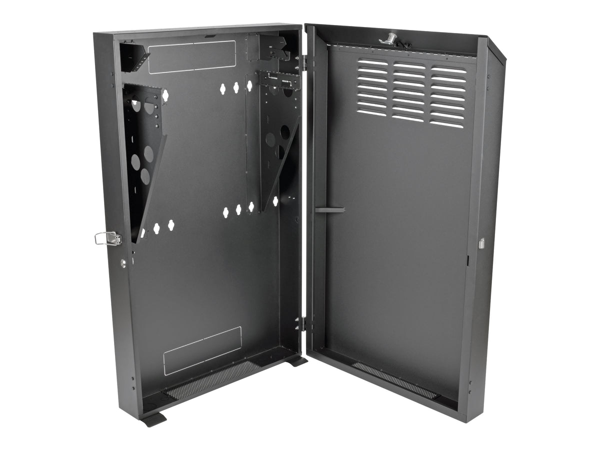 EATON TRIPPLITE SmartRack 4U Low-Profile Vertical-Mount Server-Depth Wall-Mount Rack Enclosure Cabinet
