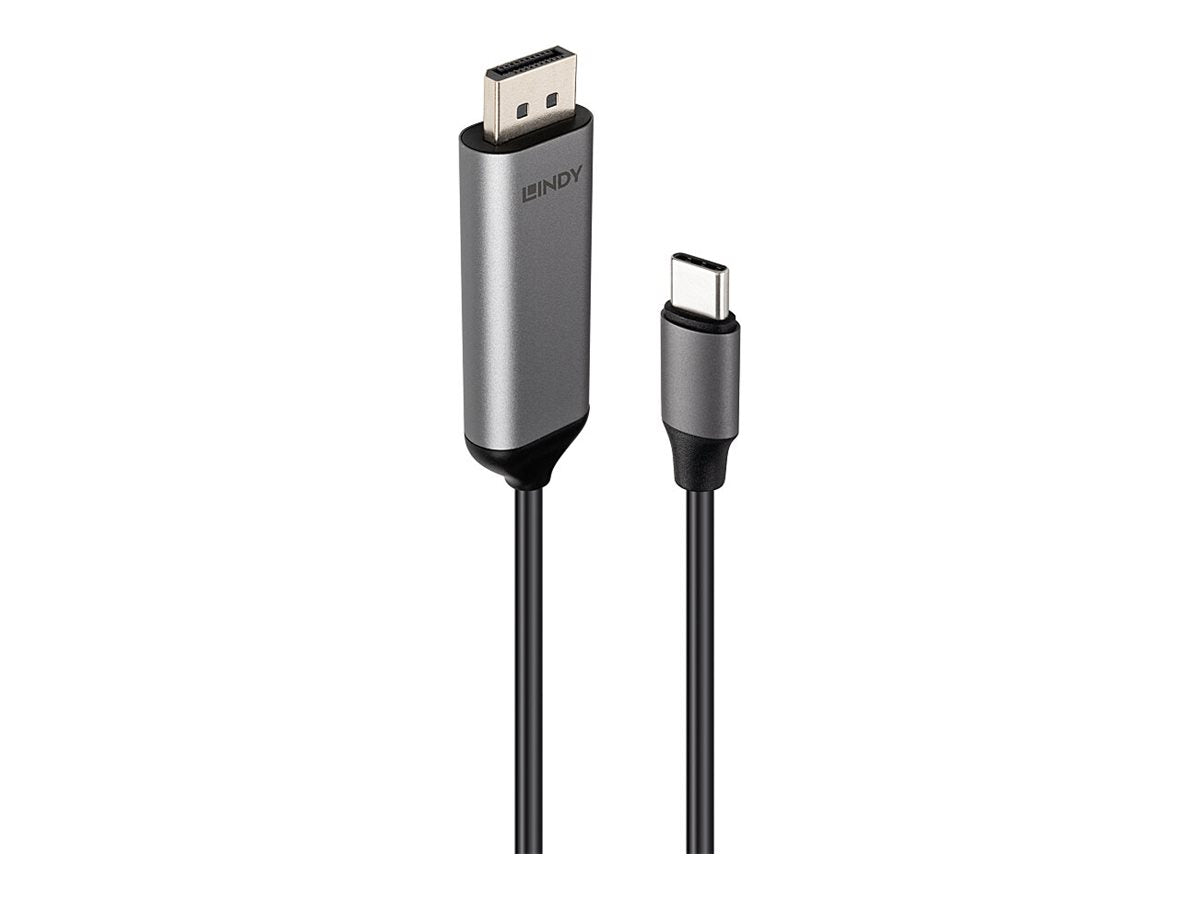 LINDY Câble Bi-Directionnel 8K60Hz USB Type C vers DisplayPort 1m
