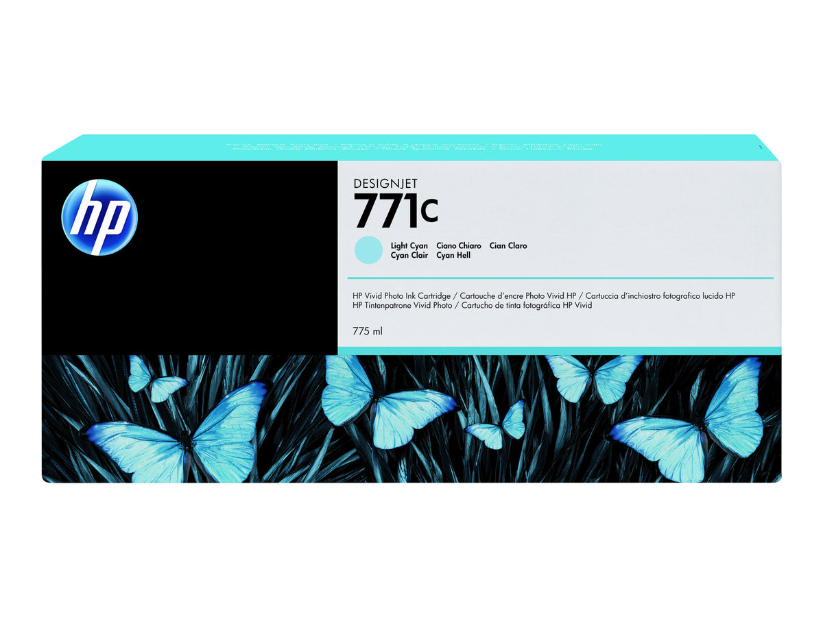HP 771C original Ink cartridge B6Y12A light cyan standard capacity 775ml 1-pack
