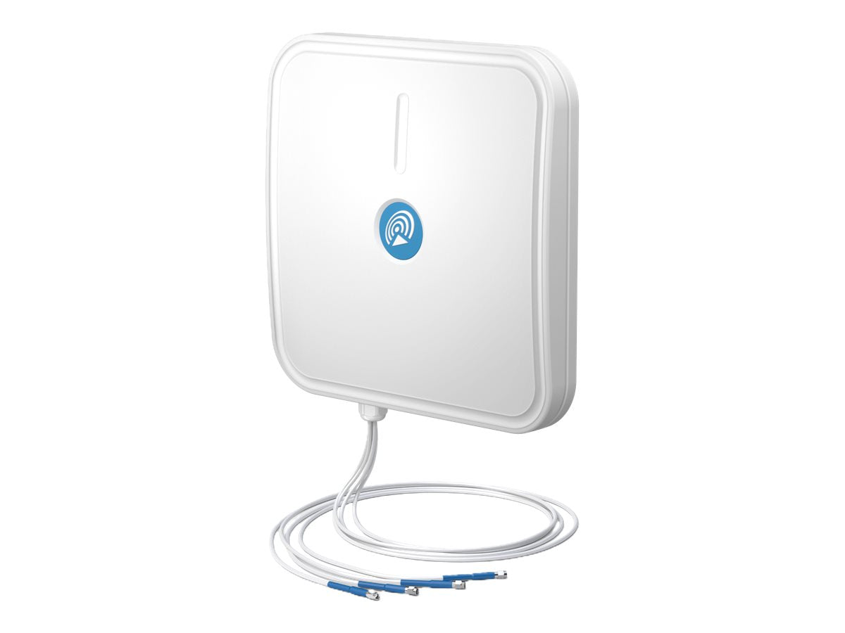 QUWIRELESS Dual-Band 2.4/5 GHz WiFi 6E/7 4x4 MIMO High-Gain Panel RP-SMA Wall/Mast Antenna