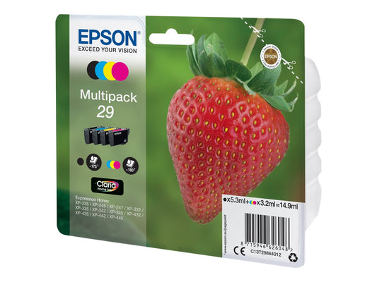 EPSON 1LB Multipack Fraise - Ink Claria Home Black Cyan Magenta Yellow w/s