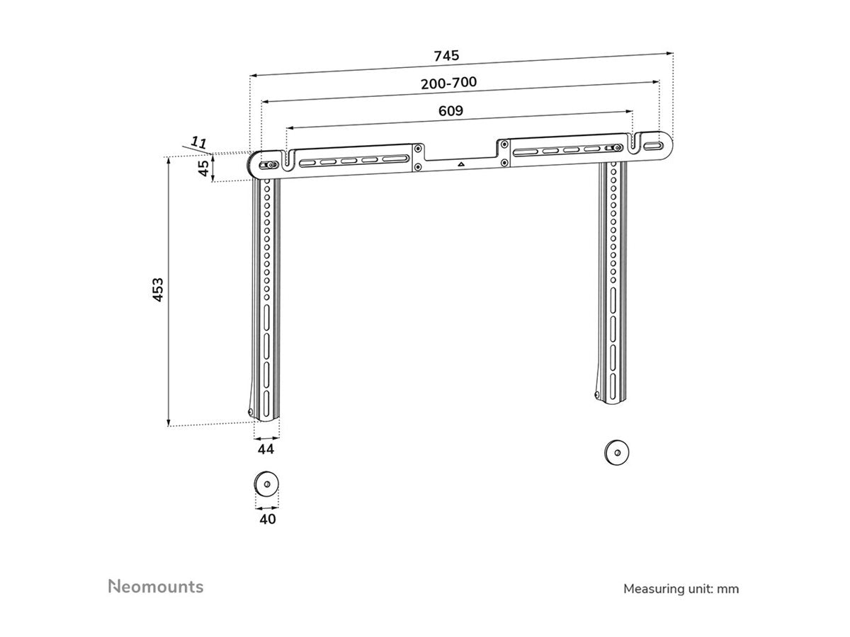 NEOMOUNTS NERO Quadruple monitor arm 10-32p
