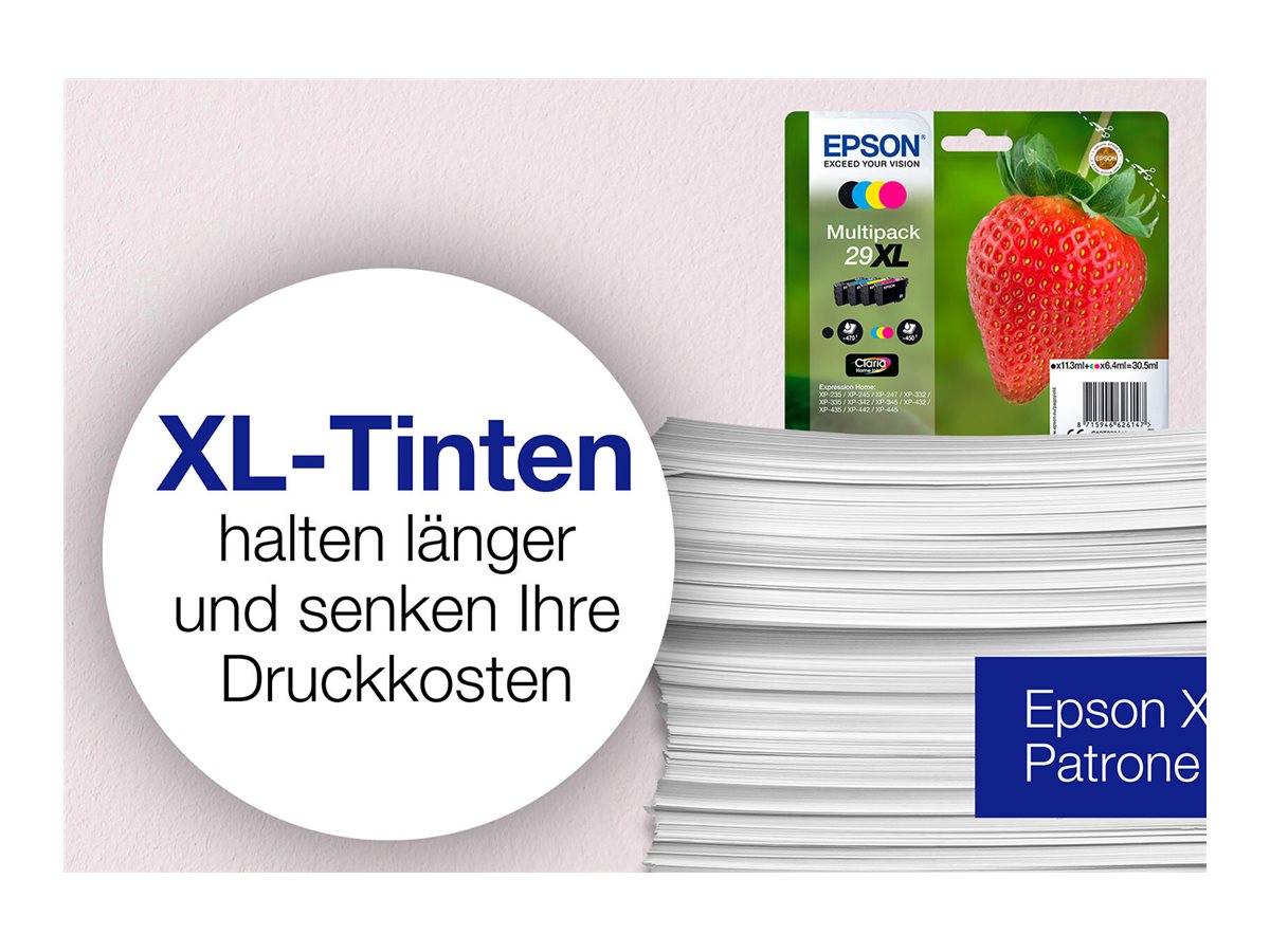 EPSON 1LB Multipack Fraise - Encre Claria Home Black Cyan Magenta Yellow XL w/s