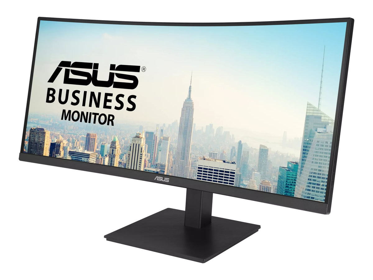ASUS VA34VCPSR 34p VA WLED Curved 1500R UWQHD 21:9 100Hz 300cd/m2 4ms HDMI DP USB-C USB hub 3xUSB 3.2 G1 Type-A RJ45 Black