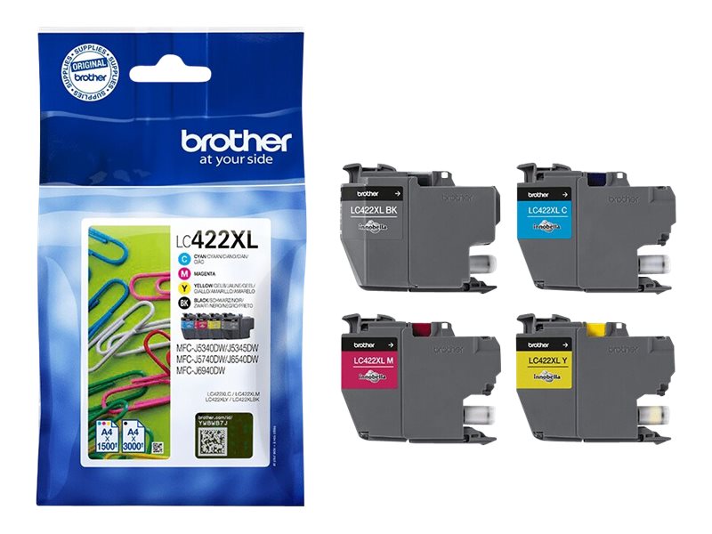 BROTHER LC422XL HY Value BP Ink Cartridge For BH19M/B Compatible with MFC-J5340DW MFC-J5740DW MFC-J6540DW MFC-J6940DW 3000/1500 p