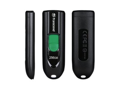 TRANSCEND 256Go USB 3.2 Pen Drive Type-C Capless Black