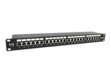EATON Patch Panel 1U 24 Port CAT6A Shielded 10Gbps 110 Punch Down RJ45