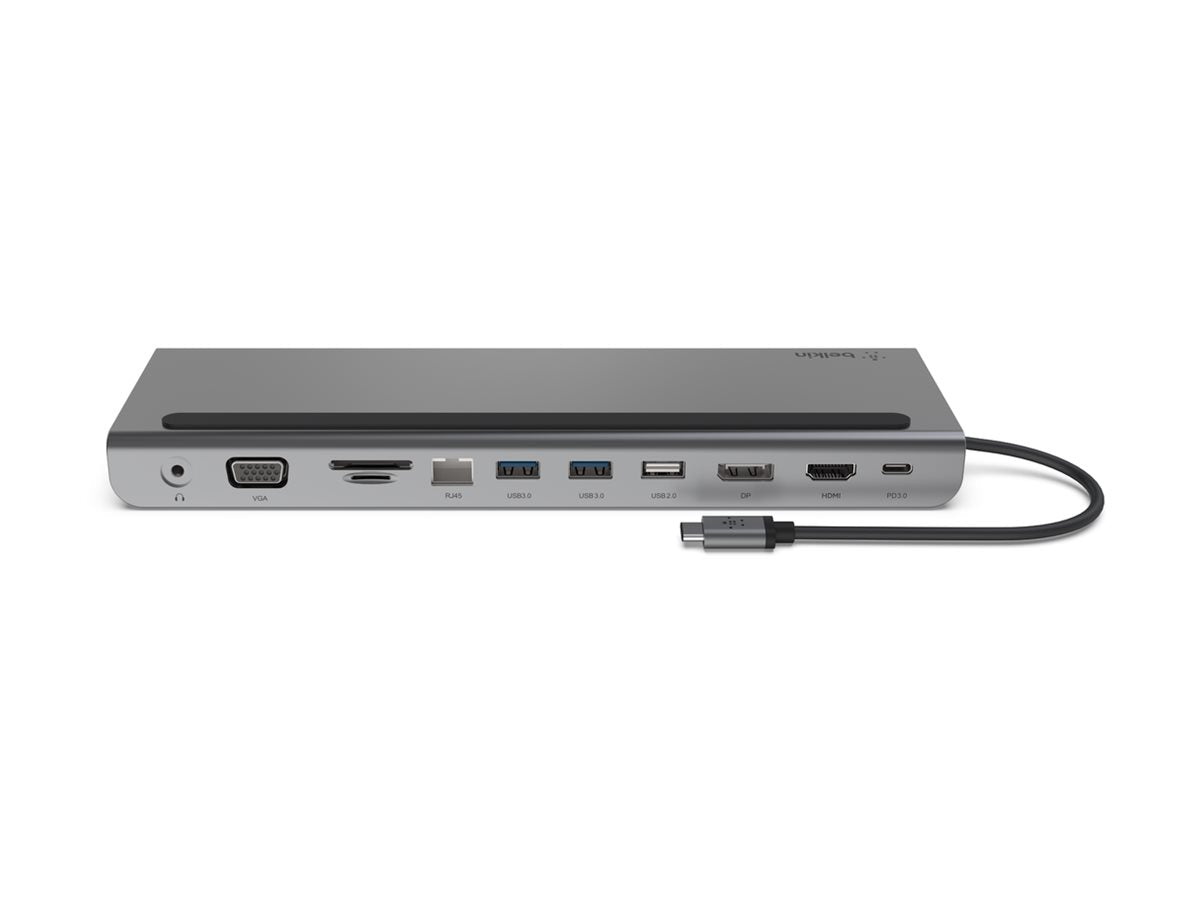 BELKIN Station daccueil USB-C Docking 2 écrans HDMI DP VGA 100W PD