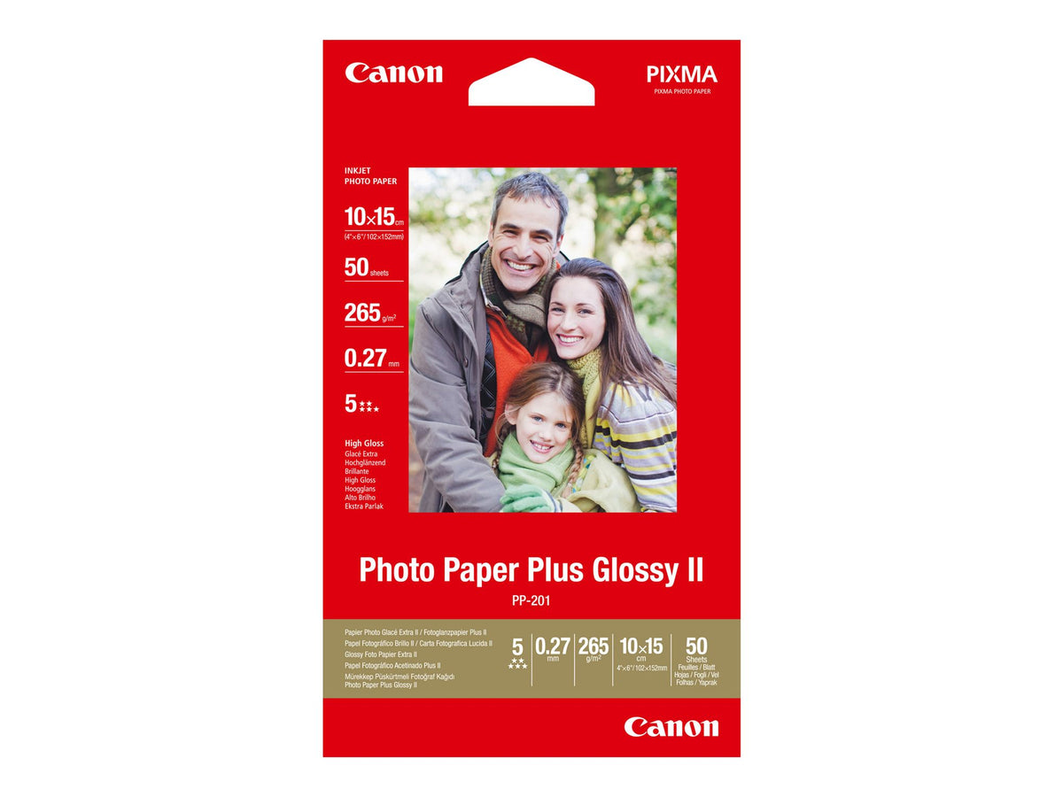 CANON PP-201 plus photo  papier inkjet 260g/m2 4x6 inch 50 feuilles pack de 1