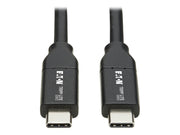 EATON TRIPPLITE USB-C Cable M/M - USB 2.0 5A Rated USB-IF Certified Thunderbolt 3 1M 3.3 ft