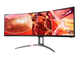 AOC B2 AG493UCX2 écran plat de PC 124 cm (48.8") 5120 x 1440 pixels Quad HD LED Noir