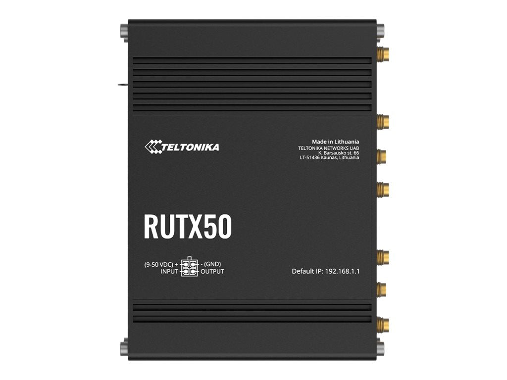 TELTONIKA NETWORKS RUTX50 DUAL SIM 5G/4G/LTE EMEA Industrial Router
