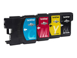 BROTHER LC-1100 cartouche d encre noir et tricolore capacité standard noir: 9.5ml, couleur: 7.5ml noir: 450p, couleur: 325 pages pa