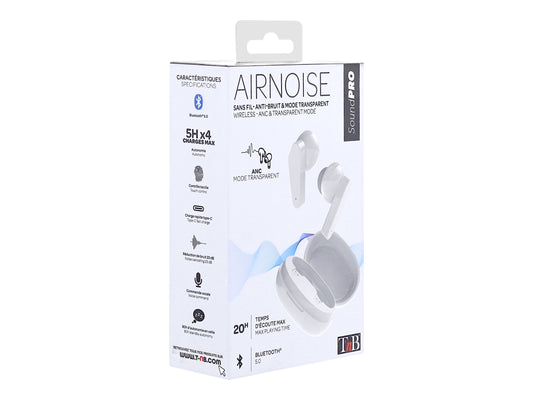 TNB AIR NOISE - TWS earphones with intelligent noise processing - white