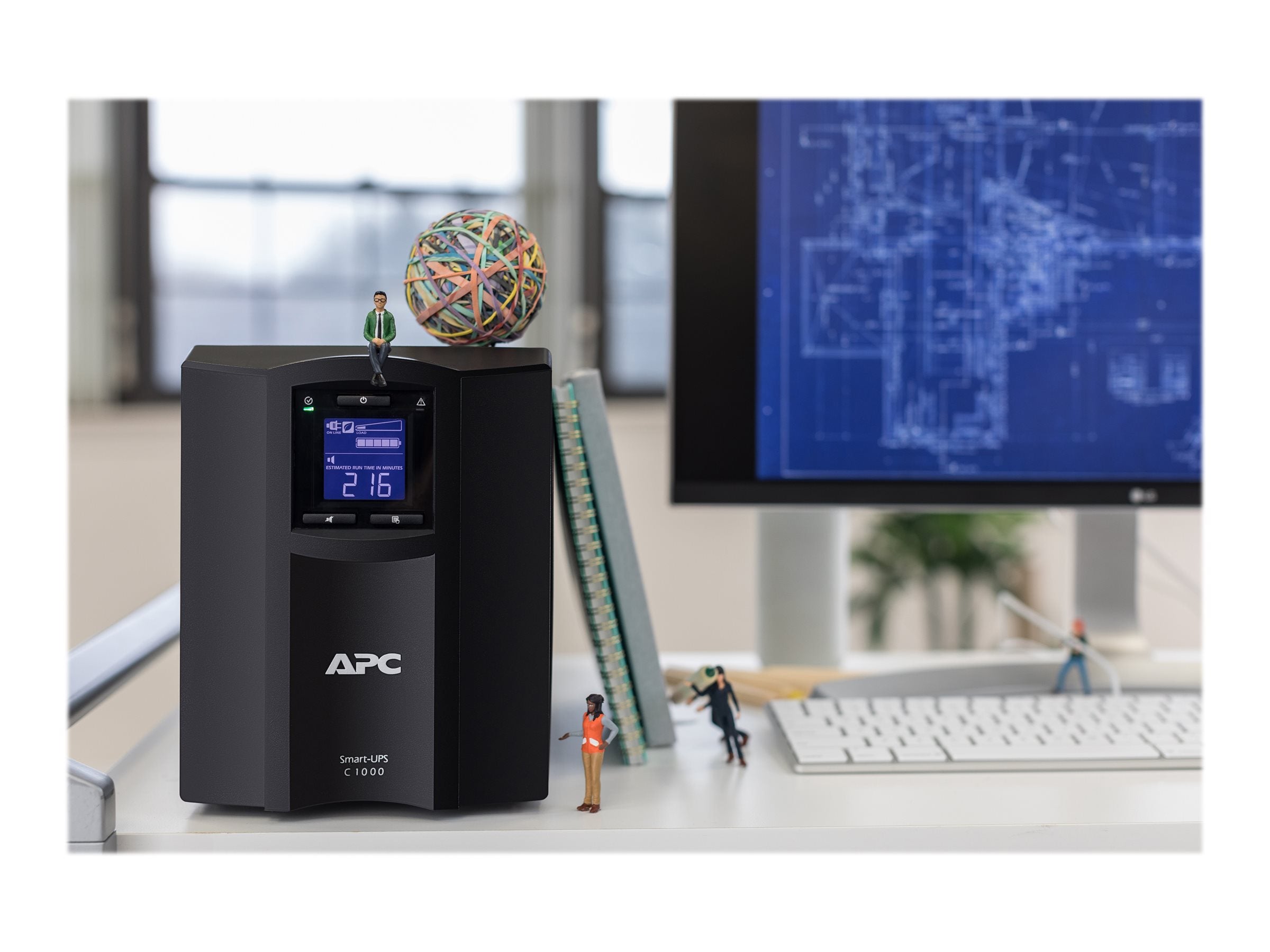 APC Smart-UPS SMC1000IC UPS AC 220/230/240V 600Watt 1000VA USB output connectors 8 Black
