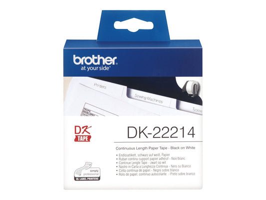 BROTHER P-TOUCH DK-22214  continue length  papier 12mm x 30.48m