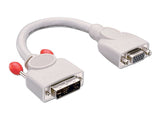 LINDY DVI-I-Adapter DVI-A male to VGA female Short Cable around 20cm