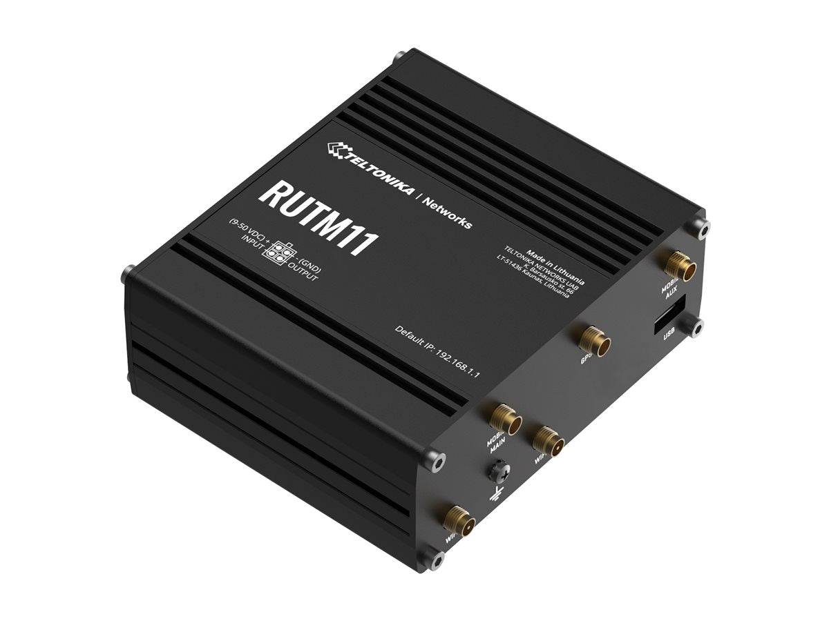 TELTONIKA NETWORKS RUTM11 DUAL SIM 4G/LTE/GNSS 4x RJ45-Ports WiFi router