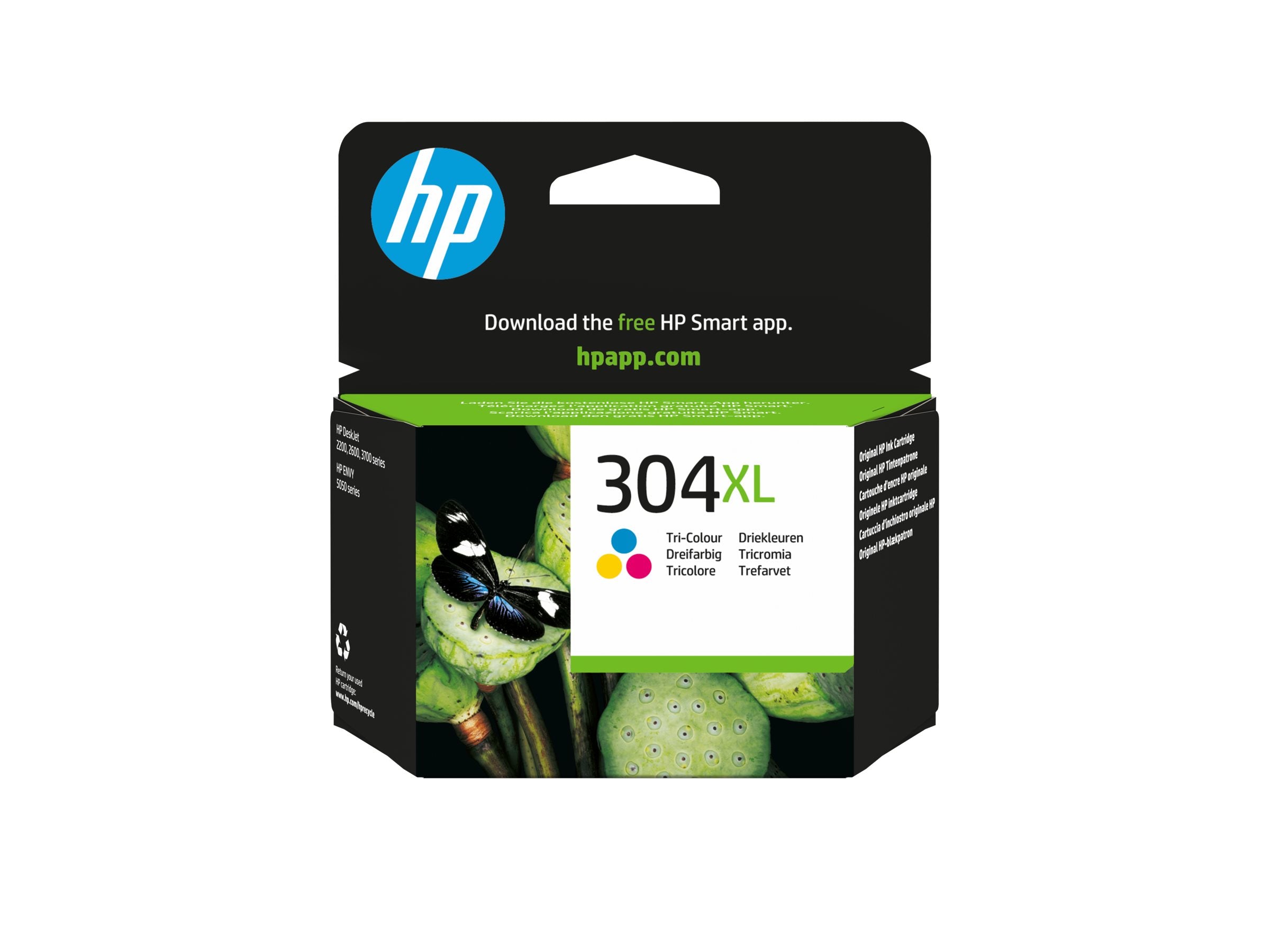HP 304XL original Tri-color Ink cartridge N9K07AE UUS