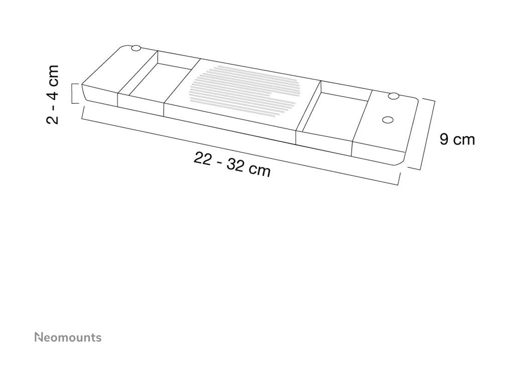 NEOMOUNTS NSLC200 Refroidisseur pour ordinateur portable 10-22p - universel