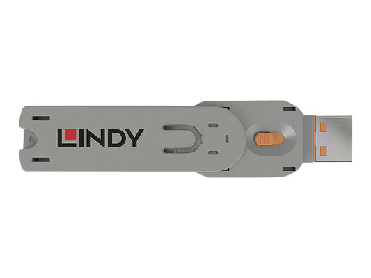 LINDY Clé pour bloqueur de port USB type A orange