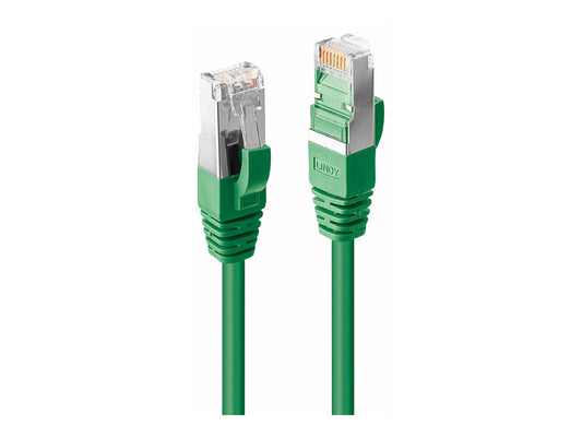 LINDY 1.5m Cat.6A S/FTP LSZH Cable Green