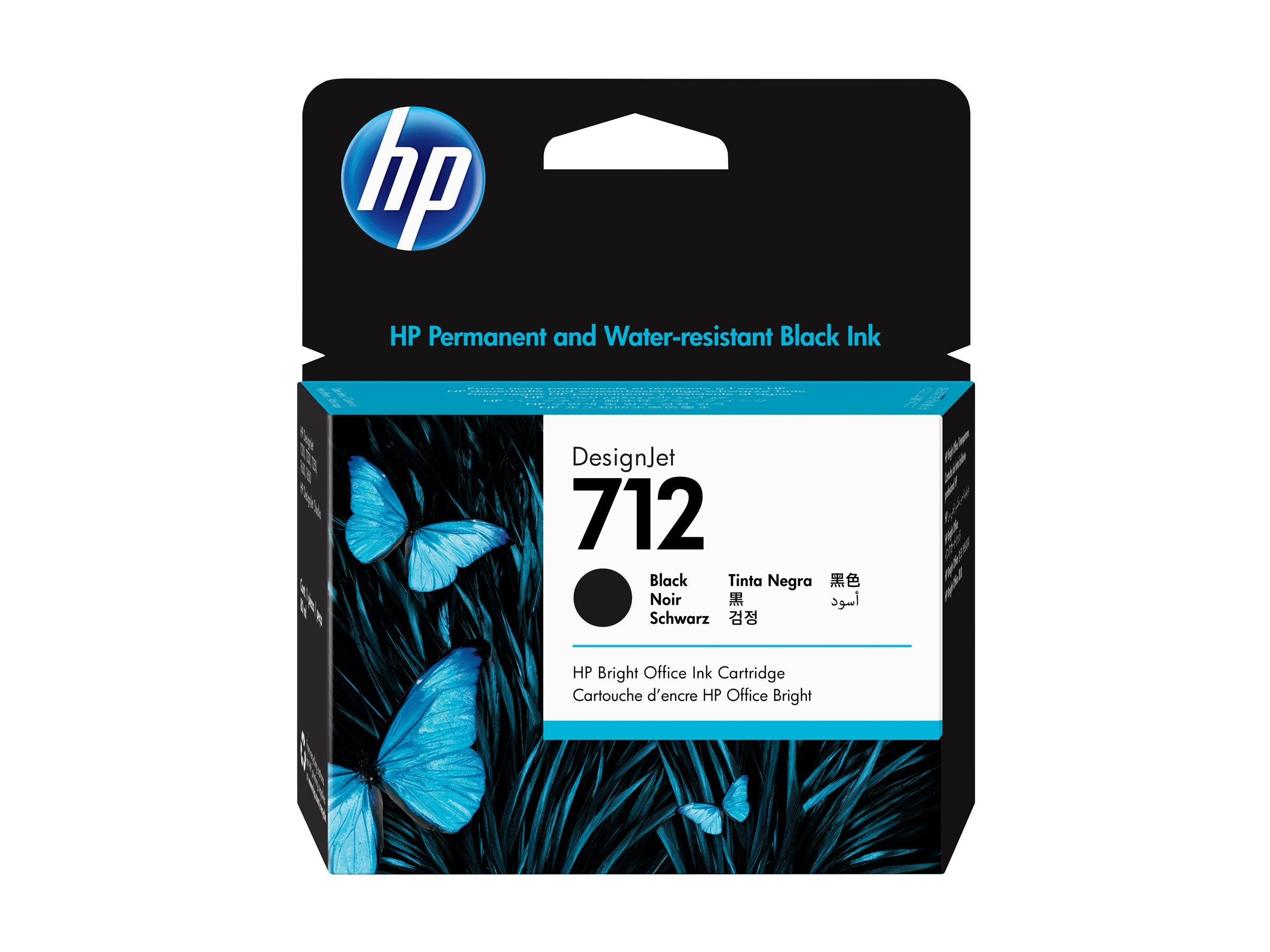HP 712 80-ml Black Designjet Ink Cartridge