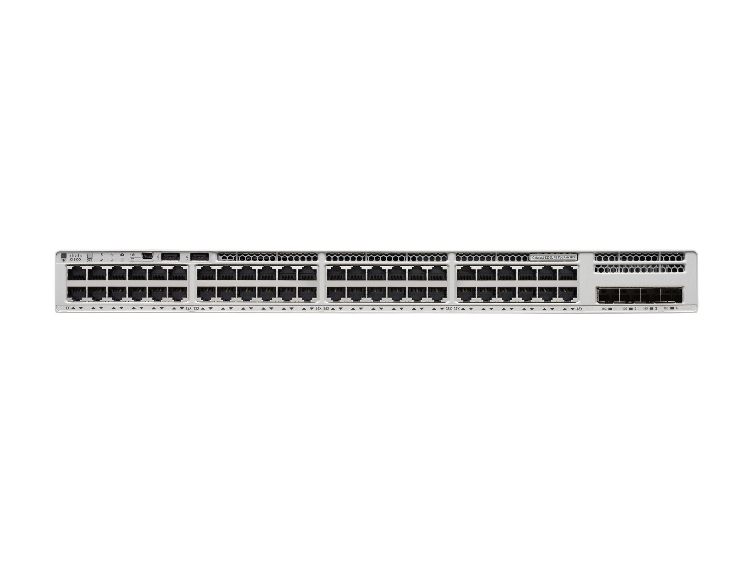 CISCO Catalyst 9200L 48-port Partial PoE 4 x 10Gbps NW Advantage